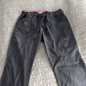 Koi lite medium tall gray scrub pants